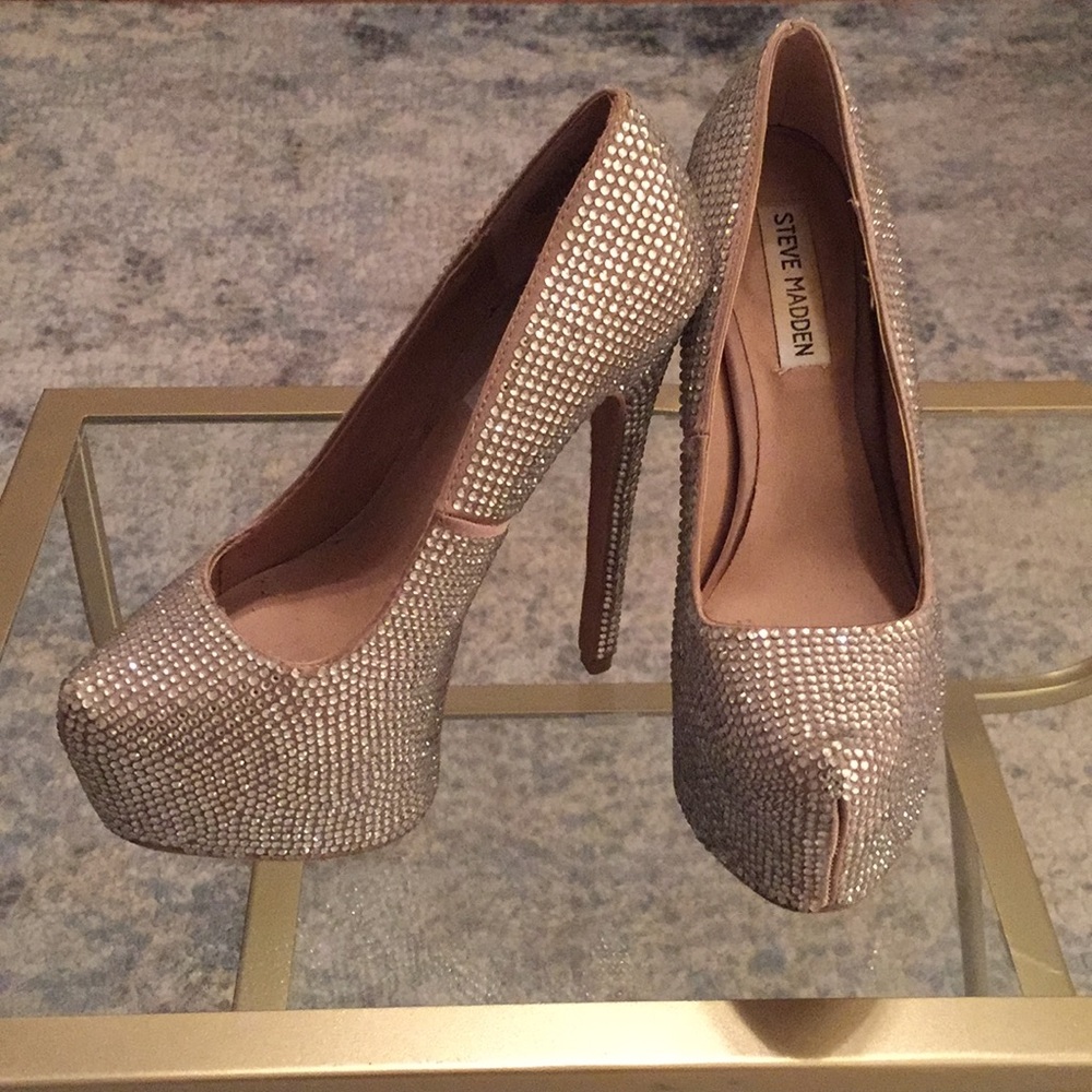 Steve Madden Rhinestone Heels - Picture 3 of 3